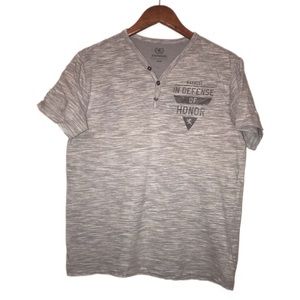 Express short sleeve button up size M grey